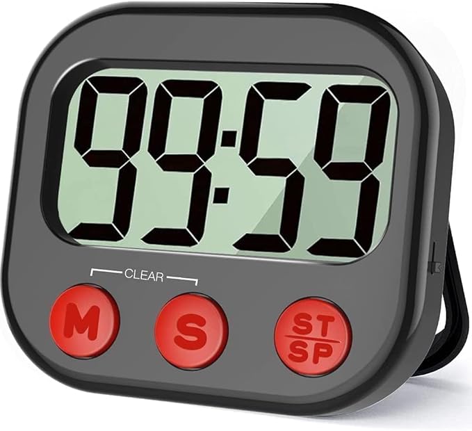 Kitchen Timer, Digital Visual Timer Magnetic Clock Stopwatch Countdown Timer by Unknown