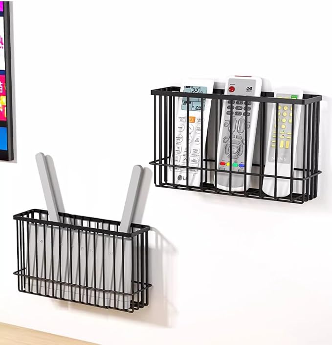 2 Piece Kitchen Cabinet Door Storage Box, Self Adhesive Wall Mounted Storage - Image 7