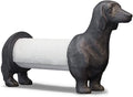 Vintage Dachshund Dog Paper Towel Holder Black Wiener Dog Tissue Towel Display by Synovana