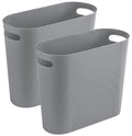 rejomiik Small Trash Can, Slim Garbage Can Plastic Waste Basket by rejomiik