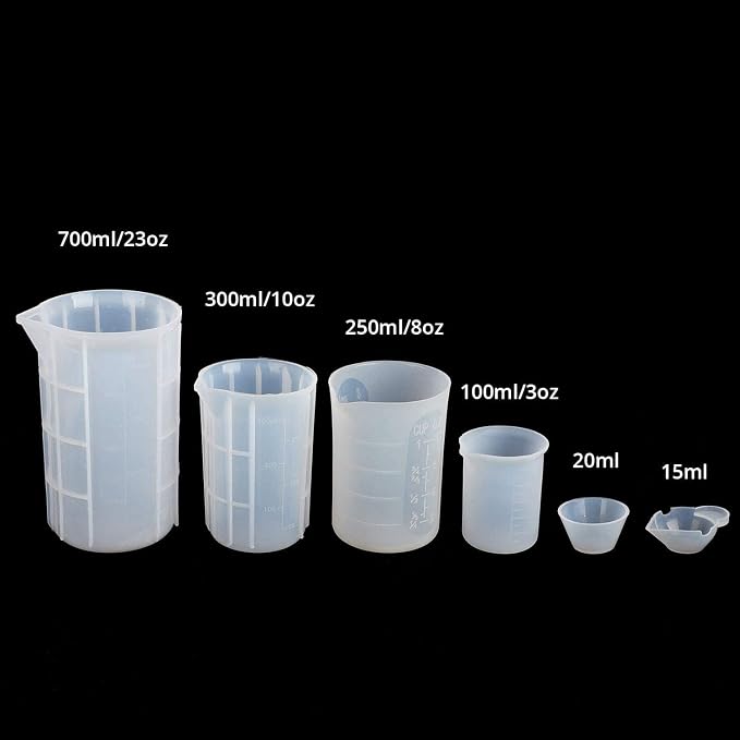 Gartful 9PCS Silicone Mixing Cups Set, Resin Casting Tool Kit, DIY Craft Set - Image 2