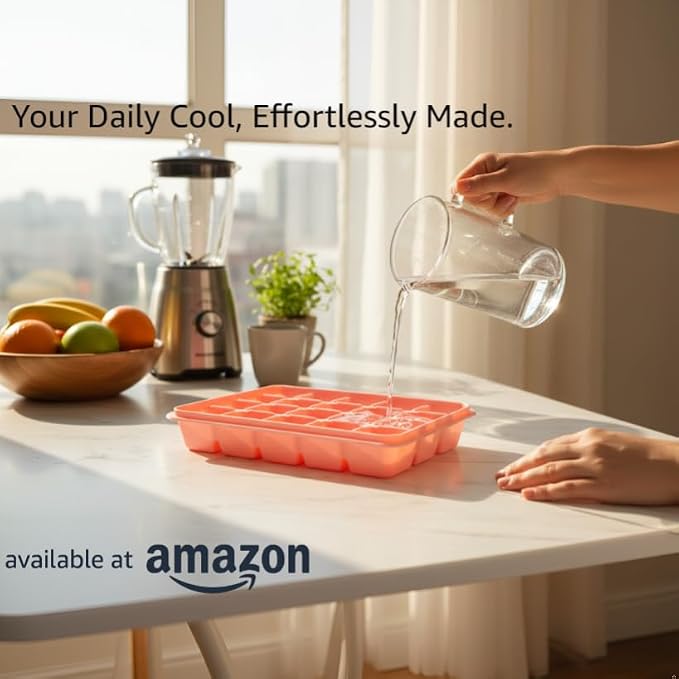 Ice Cube Trays Set of 3, Easy Release 15 Flexible Silicone Ice Cube Molds - Image 2