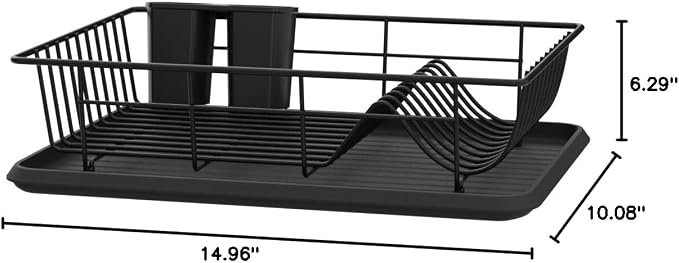 GSlife Small Dish Drying Rack for Kitchen Counter - Image 9