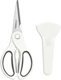Kitchen Scissors with Magnetic Holder Heavy Duty Magnetic Scissors by DARKEDGE