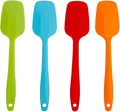 4 Piece Silicone Spatulas Heat Resistant 11inch Large Rubber Spatulas by Delidge