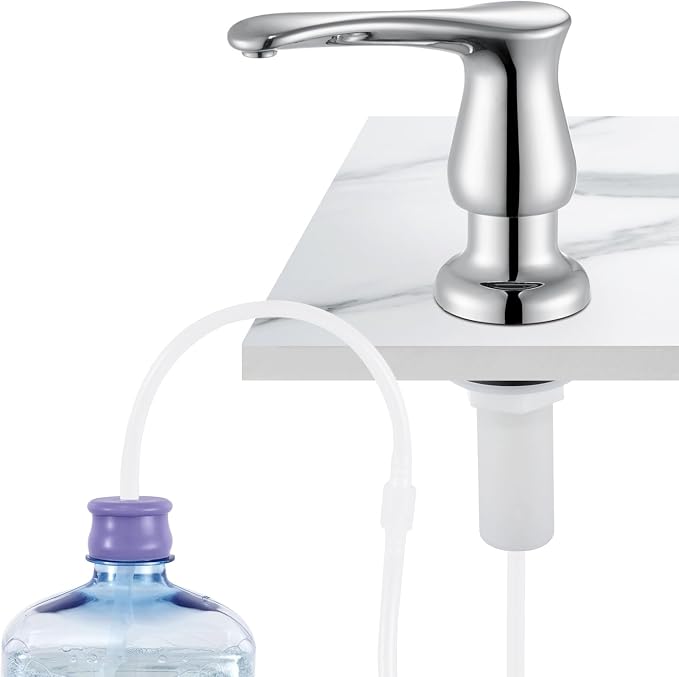 GAGALIFE Kitchen Sink Soap Dispenser Chrome, Under Sink Soap Dispenser by GAGALIFE
