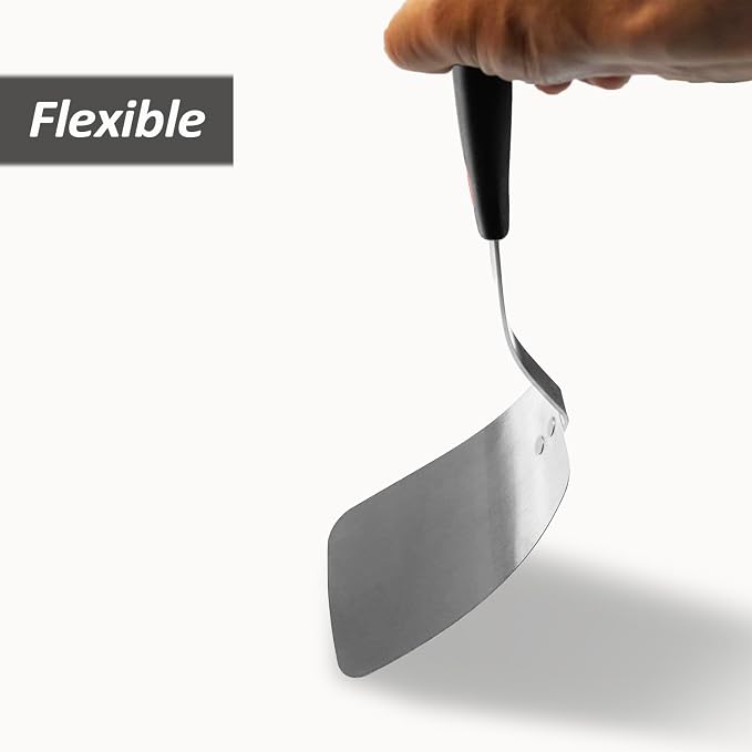 Stainless Steel Flexible Spatula Solid Turner, XiaoZu Thin Metal Spatula - Image 4