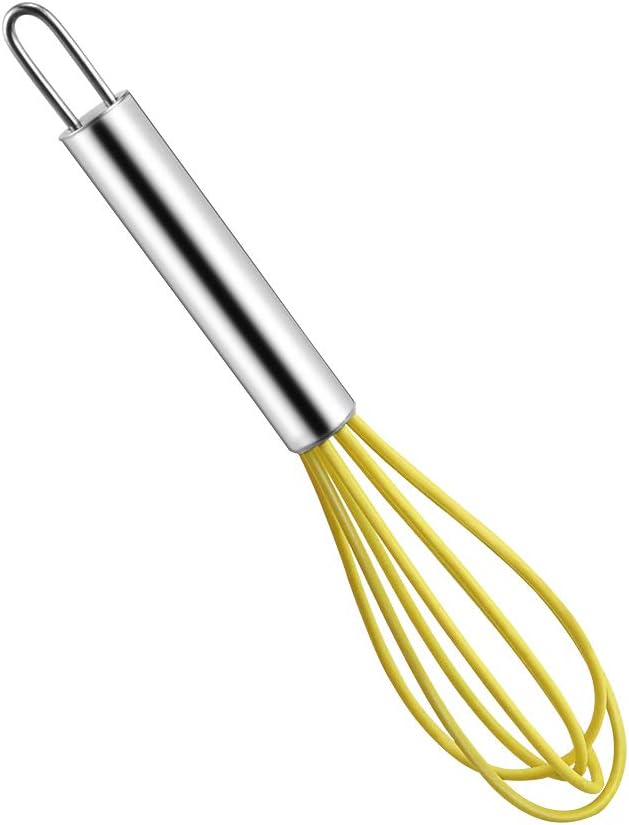 4 Pack Colorful Mini Silicone Kitchen Whisks - Image 3