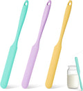 3 Pcs Silicone Jar Spatula Set, Sourdough Spurtle, Jar Scraper, Long Handle by Unknown