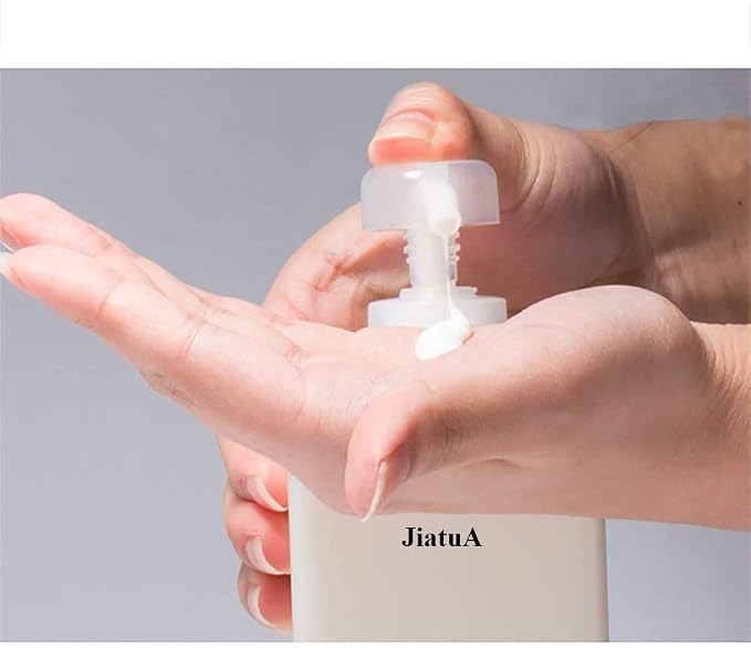 Pump Bottle, Refillable Plastic Empty Lotion Soap Dispenser Liquid Container - Image 3