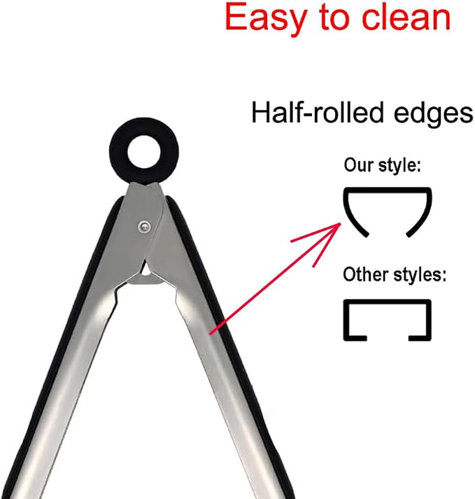 600℉ Heat Resistant Kitchen Tongs - Image 3