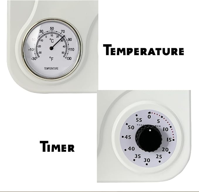 Lily's Home - 9.5 Inch x 12.5 Inch - Retro Kitchen Wall Clock, Vintage Wall - Image 6