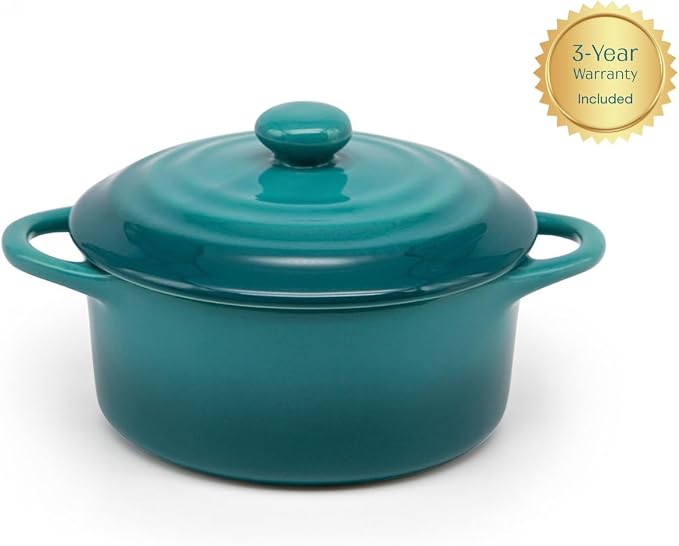Kook Ceramic Mini Cocotte Set, Small Casserole Dishes - Image 8