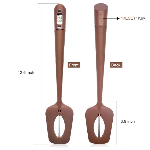 Efeng Candy Spatula with Thermometer Built in and Pot Clip – Fast Instant Read - Image 4