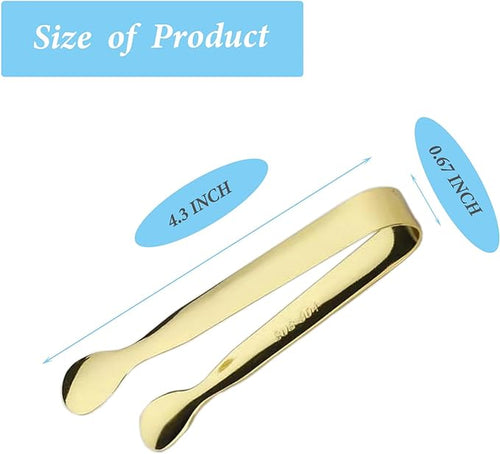 12PCS Ice Tongs Mini Sugar Tong 4.25Inch Stainless Steel Small Serving Tongs - Image 2