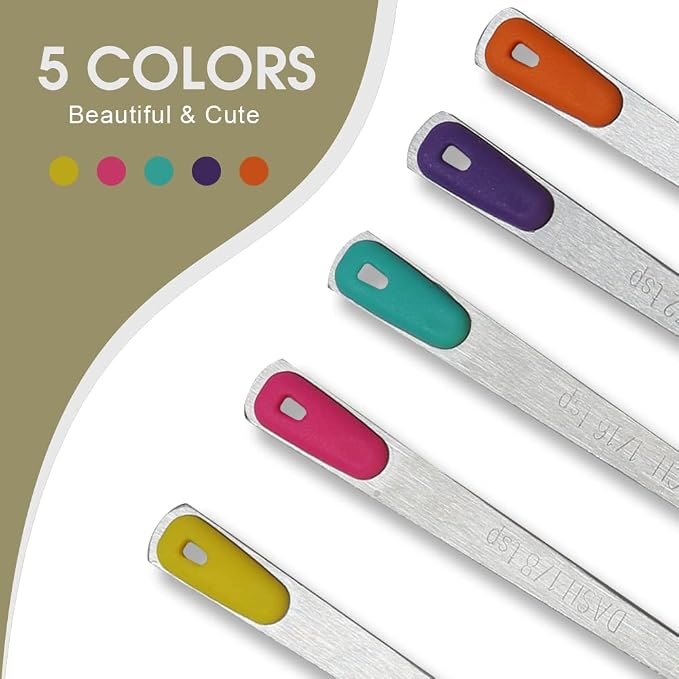 2Pack Mini Measuring Spoons Set, Tiny Stainless Steel Measure Teaspoons - Image 5