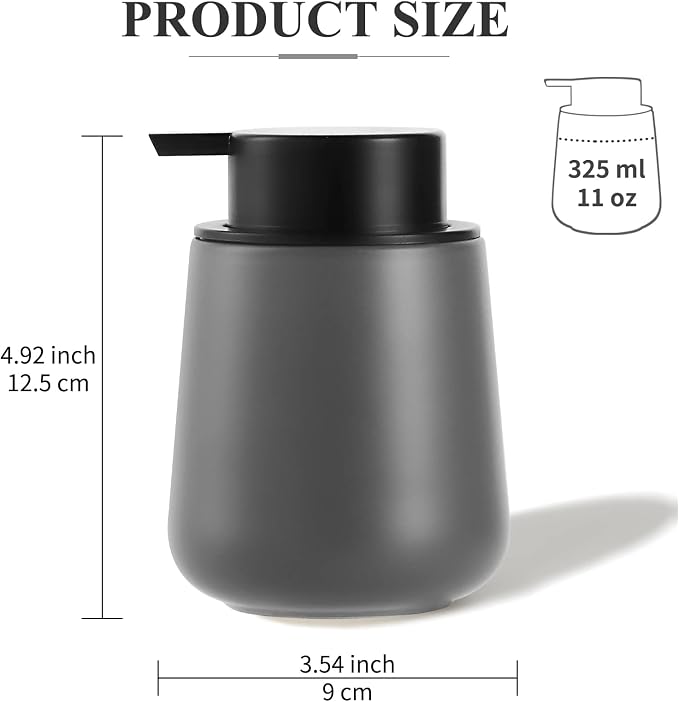 BosilunLife Foam Soap Dispenser - 12 oz Bathroom Lotion Hand Pump Dispenser - Image 5