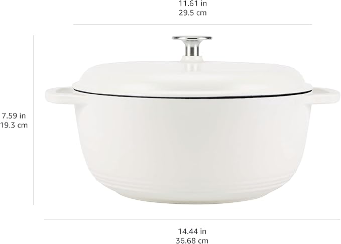 Amazon Basics Enameled Cast Iron Dutch Oven Pot - Image 4