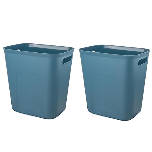 UUJOLY Plastic Small Trash Can Wastebasket, Garbage Container Basket by UUJOLY