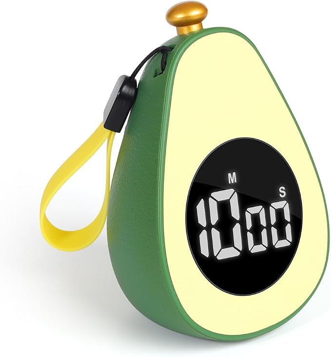 Avocado Digital Countdown Timer, Cute Kitchen Gadget, Adjustable Volume Timer by Unknown