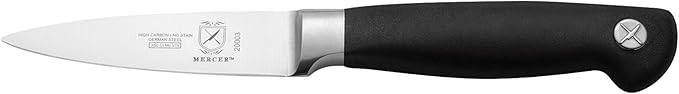 Mercer Culinary M20050 Genesis 6-Piece Wood / Glass Knife Block Set - Image 8