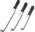 Straight Icing Spatula Stainless Steel Baking Set of 6" by LEGERM