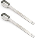 2PCS 1tsp Single Measuring Spoon, Stainless Steel Long Handle Individual by BERYLER