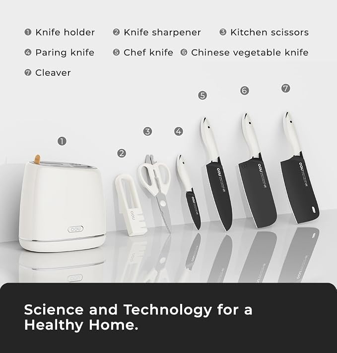 OOU Kitchen Knife Block Set - Image 2