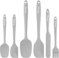 NileHome Silicone Spatula Set, 6 Pieces Food Grade Kitchen Utensils by NileHome