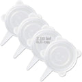 LELE LIFE 4 Pack Same Size Silicone Stretch Lids, Thicker Reusable Sturdy by LELE+LIFE