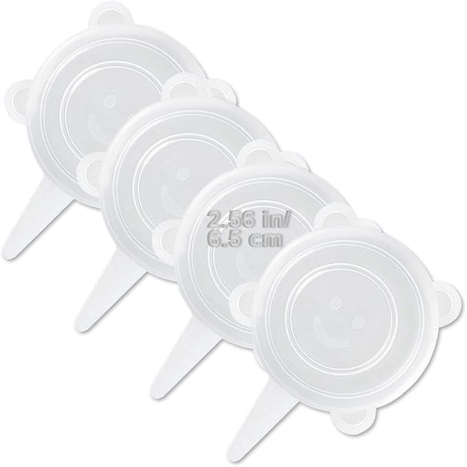 LELE LIFE 4 Pack Same Size Silicone Stretch Lids, Thicker Reusable Sturdy by LELE+LIFE