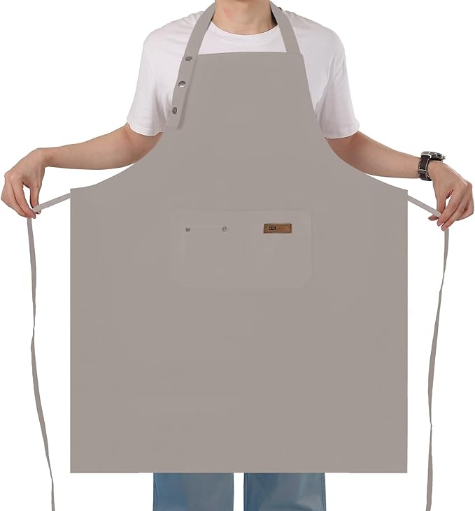 Yuubin Extra Large Aprons for Men Adjustable Button Apron by Unknown