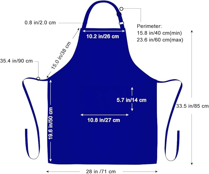 Jubatus 2 Pack 100% Cotton Aprons - Image 7