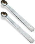 2PCS 1/4 Teaspoon Single Tiny Measuring Spoon, Small Individual Stainless Steel by BERYLER