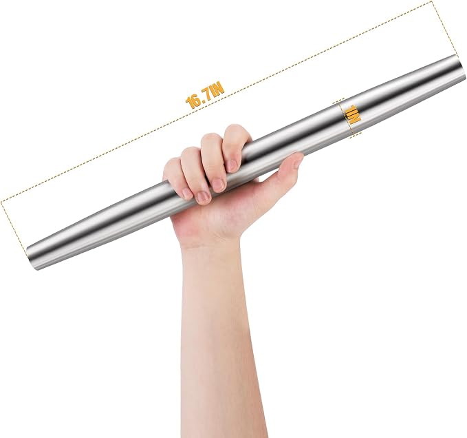 Rolling pin, Smooth Stainless Steel Rolling Pin, Rolling Pin - Image 2