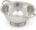 Home Basics Deep Colander Stainless Steel 3 Quart#44; by HomeBasics