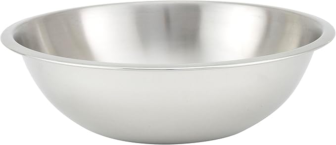 Winco 8 Quart Heavy-Duty Stainless Steel Mixing Bowl by Fonteme