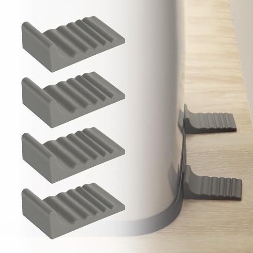 LANMU Trash Can Wall Protector and Stop Moving Backward, Wall Spacer Garbage Bin by LANMU