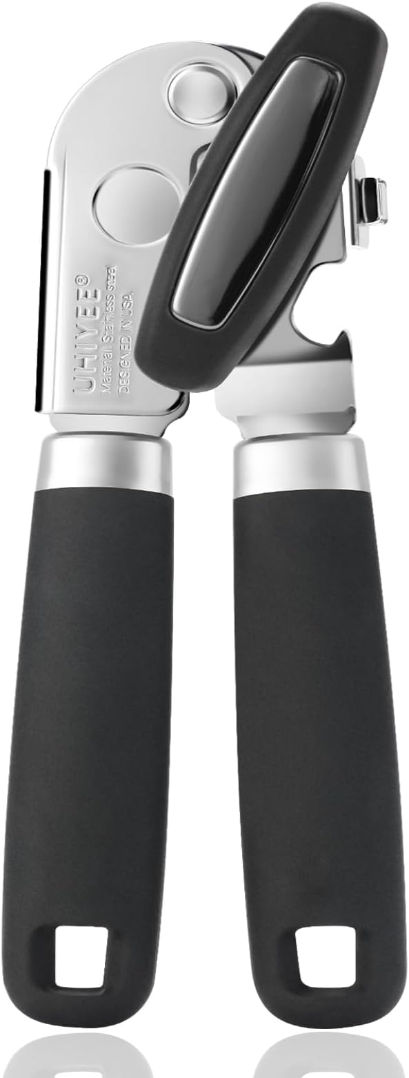 Manual Can Opener, UHIYEE Handheld Can Opener Heavy Duty by UHIYEE