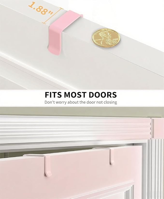 Moforoco Pink 9-Tier Over The Door Pantry Organizer, Pantry Organization and - Image 3