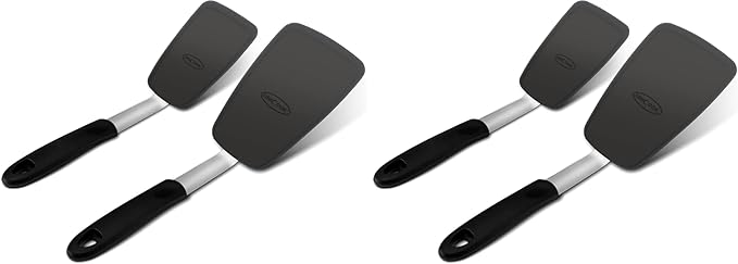 Unicook 4 Pack Flexible Silicone Spatula, 600F Heat Resistant, Crepes and More by UNICOOK