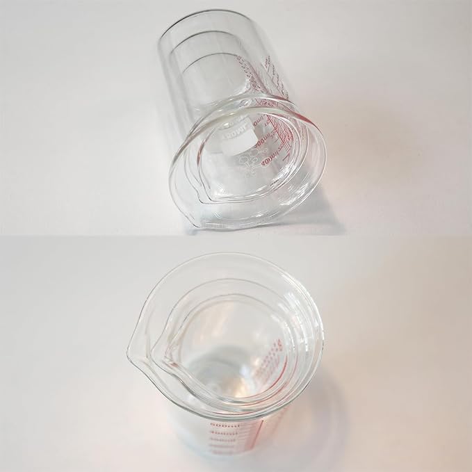 3 Piece High Borosilicate Glasss Liquid Measuring Cups, Includes 150ml - Image 7