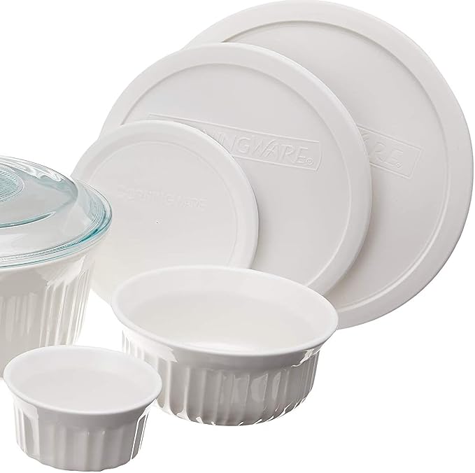 CorningWare French White 10-Pc Ceramic Bakeware Set - Image 3