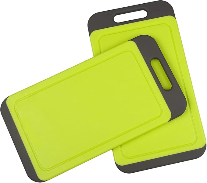 Mini Kitchen Cutting Board Mats, BPA Free, Dishwasher Safe, Juice Grooves by Svenee