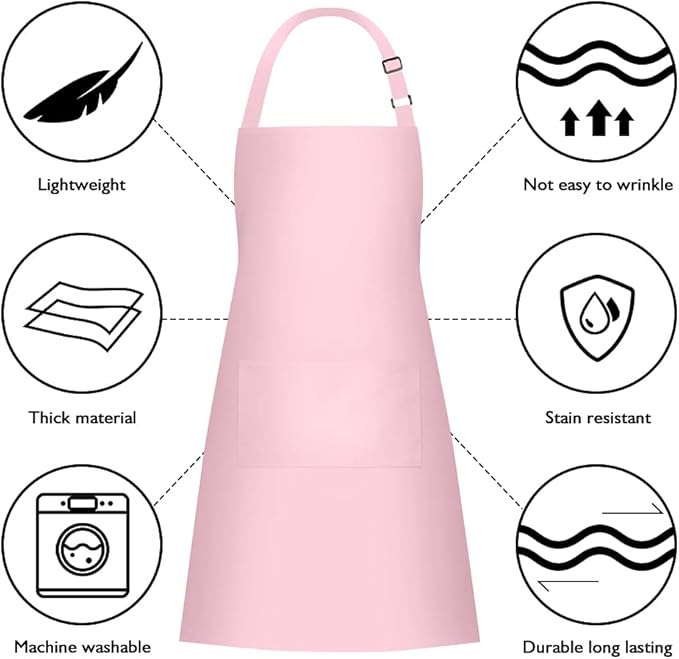 Jubatus 2 Pack 100% Cotton Aprons - Image 6
