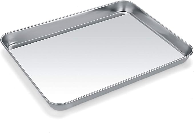 Baking Sheet, Stainless Steel Cookie Sheet Baking Pan Tray by Zacfton