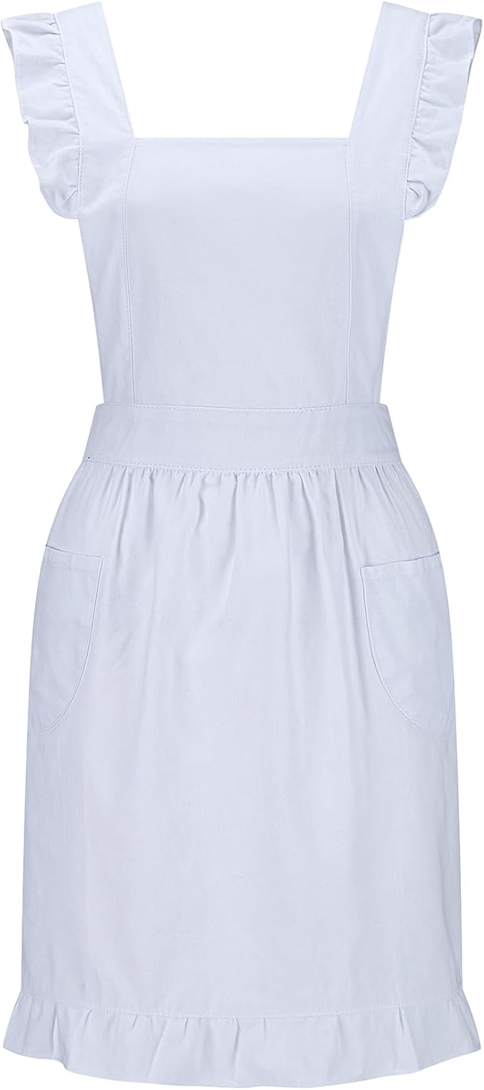 Hyzrz Retro Adjustable Ruffle Aprons by Hyzrz