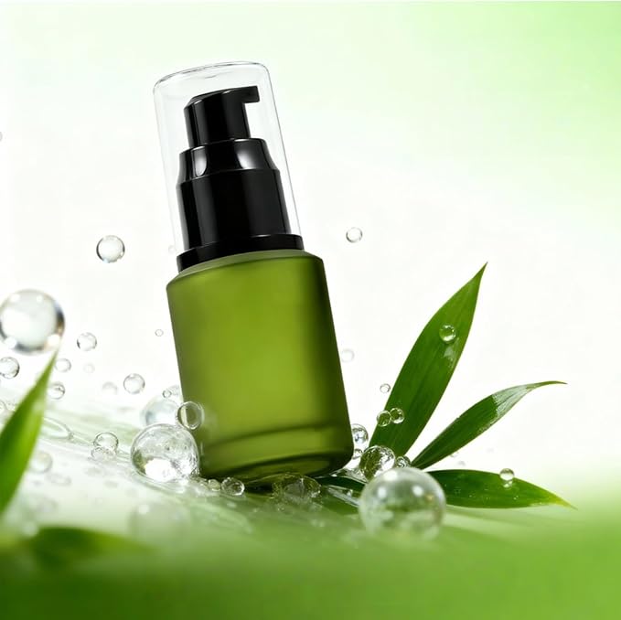 1PCS 60ML/2OZ Empty Refillable Green Frosted Glass Bottles - Image 7