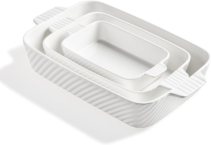 Sweejar Ceramic Baking Dish Set, Cake Baking Dish by Sweejarco1949