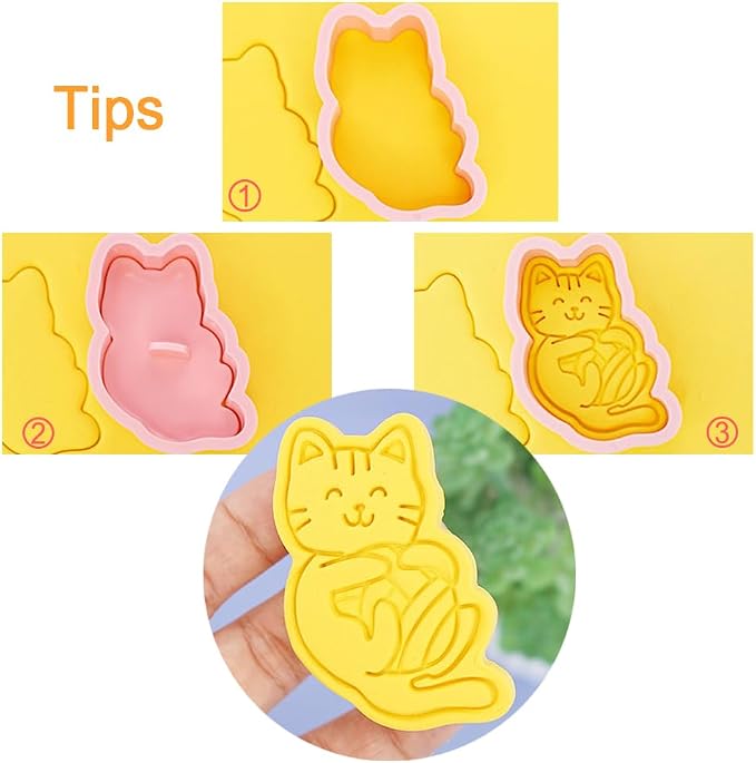 8 Pcs Cookie Cutters Set 3D Holiday Cookie Cutters - Image 3